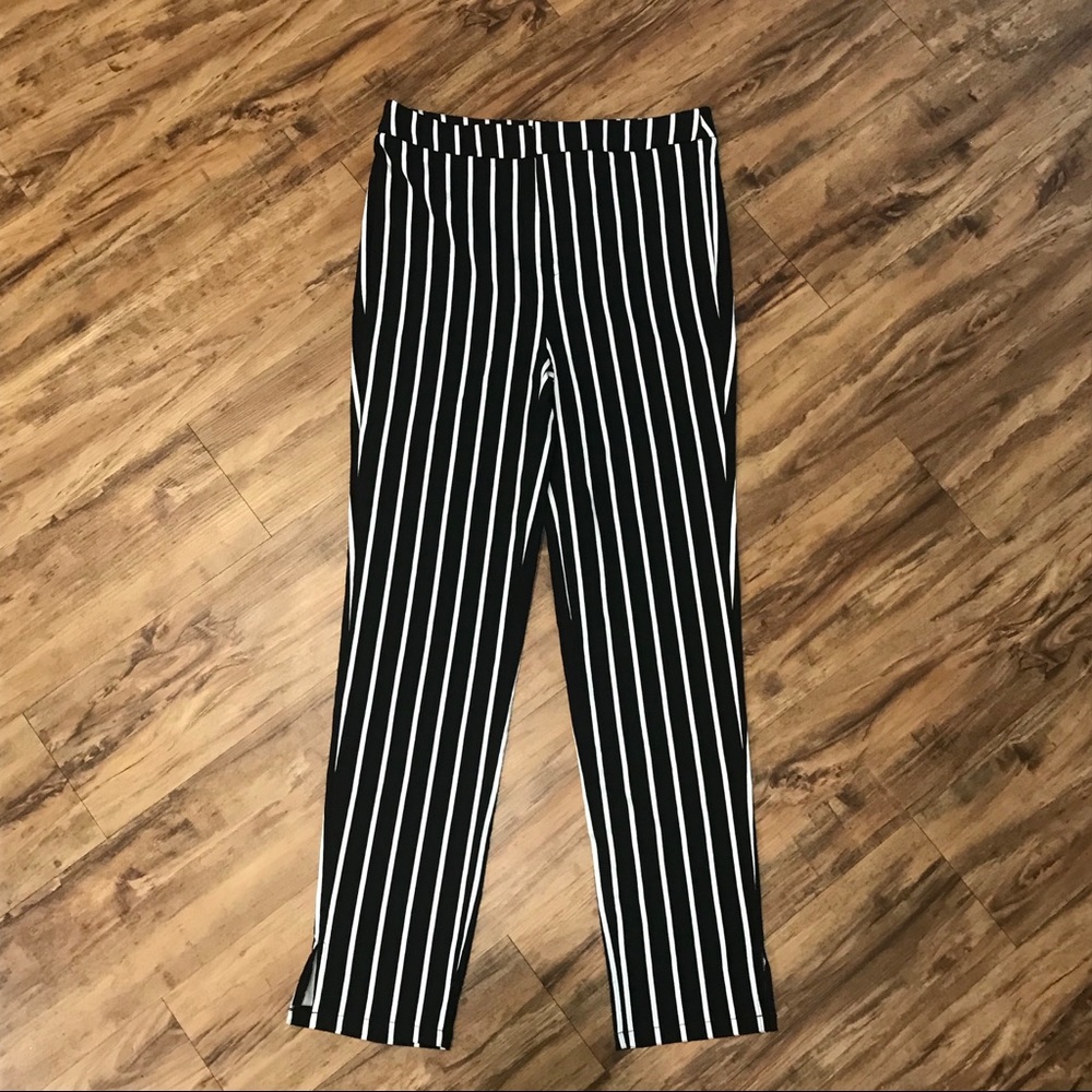 Striped ankle length pant
